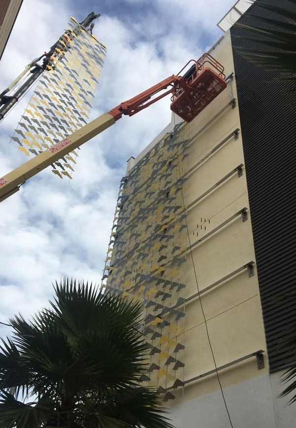 Denvelops hybrid textiles, façade system, architectural smart skin